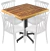 Imagen de Comedor Moderno para Interiores y Exteriores Forrado en Formica Tipo Duela y Emboquillado en Madera | Modelo Nordik