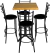 Comedor Periquero Vintage para Restaurante Bar Cafetería Estilo Campirano Claro | Modelo Charly - comprar en línea