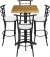 Comedor Periquero Vintage para Cafeterías Bar Terraza Estilo Campirano Claro | Modelo Chabely - comprar en línea