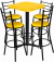 Imagen de Comedor Periquero Vintage para Restaurante Bar Cafetería Forrada en Formica | Modelo Charly