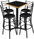 Imagen de Comedor Periquero Vintage para Terrazas Bar Restaurante Forrada en Formica y Emboquillada de Madera | Modelo Charly