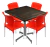 Comedor Moderno para Restaurante Jardín Exterior y Cafetería Campirano oscuro | Modelo Alesia