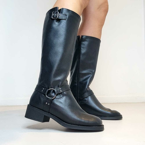 Bota Biker Alysson Preta