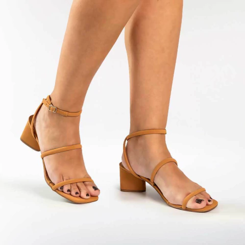 Sandália Tiras Louly Bege