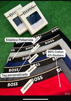 Kit com 3 Cuecas Boss Algodao P ao Gg - comprar online