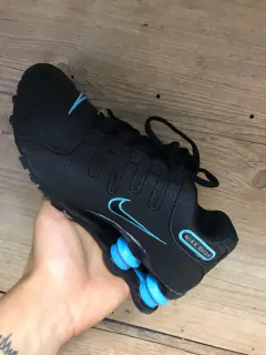 Imagem do SHOX NZ PRETO AZUL BEBE FRETE GRATIS