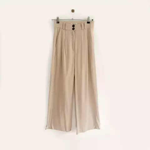 Pantalón Lino Beige - Nuevo - Talle S - comprar online