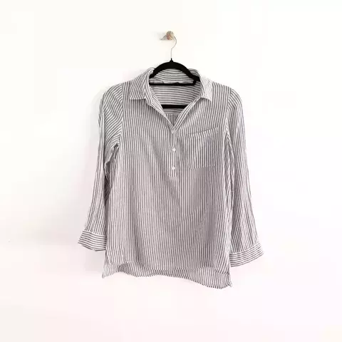 Camisa rayada algodón - Talle S - comprar online