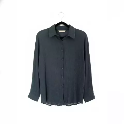 Camisa Arrugada Azul - Monologue - Talle S/M - comprar online