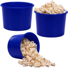 Balde de pipoca azul de 1,5 litros