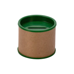 Cofrinhos de Papelão 6x5 cm - Escolha Cor da Tampa pelo whatsapp - Embalagem Cofrinho Papelão Atacado e Varejo