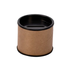 Cofrinhos de Papelão 6x5 cm - Escolha Cor da Tampa pelo whatsapp - Embalagem Cofrinho Papelão Atacado e Varejo - www.BrindesBarato.com.br