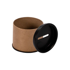 Imagem do Cofrinhos de Papelão 6x5 cm - Escolha Cor da Tampa pelo whatsapp - Embalagem Cofrinho Papelão Atacado e Varejo