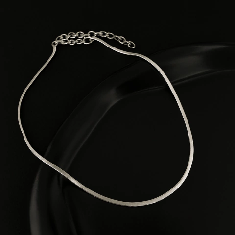 Choker fita Slin - Prata - comprar online