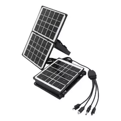 Panel Solar Cargador + PowerBank 1200mAh con Linterna / Siempre conectado - TRONOS