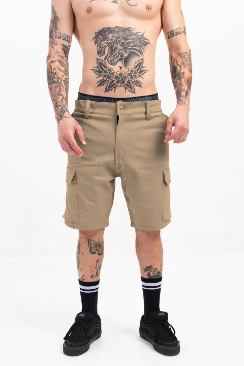 BERMUDA CARGO / BEIGE - comprar online
