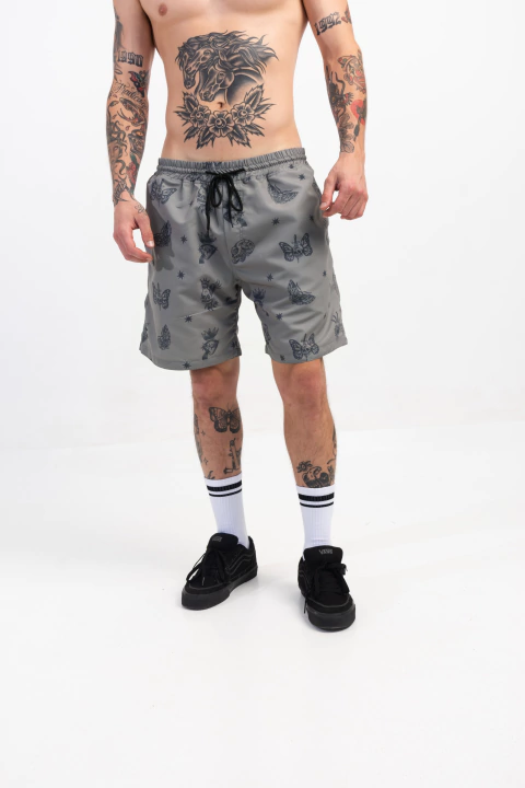 SHORT DE BAÑO PATRON MEXICANO / VERDE - comprar online