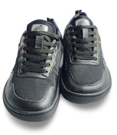 Tenis barefoot Jaguar en Eco Cuero y Malla - Negro en internet