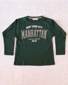 REMERA MANHATTAN VERDE INGLÉS en internet