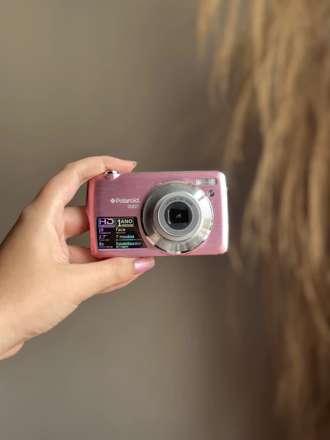 Camera digital Polaroid 16Mp Rosinha - NOVA/NA CAIXA!