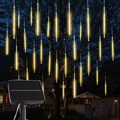 Luz de lluvia tipo meteoro SOLAR (10 tubos) - comprar online
