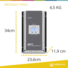Regulador de Carga 12/24/36/48V 60A MPPT EPEVER TRACER IT6420AN - tienda online