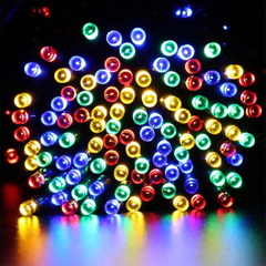 Guirnalda solar multicolor 20 metros - comprar online