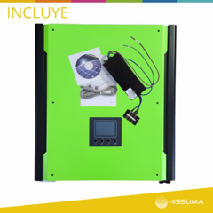 Imagen de Inversor Hibrido 3,00Kw 48V-220V c/cargador y soft de monitoreo