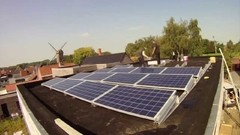 Soporte de aluminio techo plano para paneles solares - HISSUMA