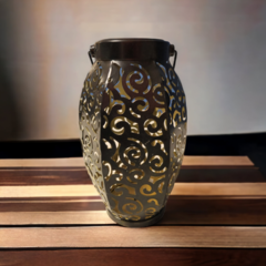 Lampara farol solar colgante de metal para decorar tu casa! - HISSUMA