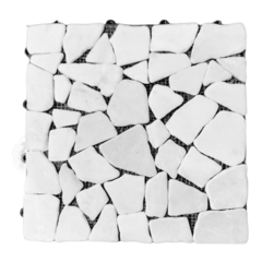 Baldosa deck wpc encastrable piedra blanca 30x30 (por pieza) - HISSUMA