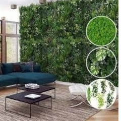 Jardin vertical artificial panel cesped muro cerco SUPER FRONDOSOS Mod. 089