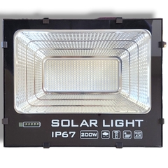 Reflector solar led 200W c/sensor de mov y bateria de larga duración y panel de 45W - HISSUMA