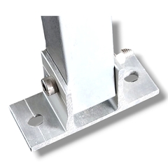 Soporte pivot angulo variable de aluminio anodizado para paneles solares - HISSUMA