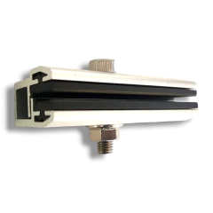 Soporte para fijacion de paneles solares de vidrio sin marco 4 a 6 mm. - HISSUMA