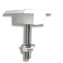 Fijacion intermedia de aluminio anodizado . para paneles solares - comprar online