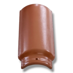 Cumbrera cabellete ceramica para techos de teja Francesa/Portuguesa o Romana CARAMELO ESMALTADA en internet