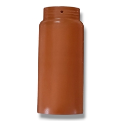 Imagen de Cumbrera cabellete ceramica para techos de teja Francesa/Portuguesa o Romana CARAMELO ESMALTADA