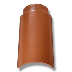 Cumbrera cabellete ceramica para techos de teja Francesa/Portuguesa o Romana CARAMELO ESMALTADA - HISSUMA