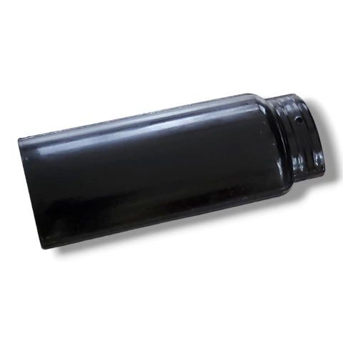 Cumbrera cabellete ceramica para techos de teja Francesa/Portuguesa o Romana NEGRA