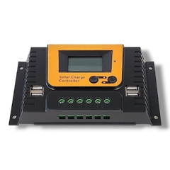 Regulador de Carga 12/24/36/48V 20 A PWM Con 4 salidas USB - HISSUMA