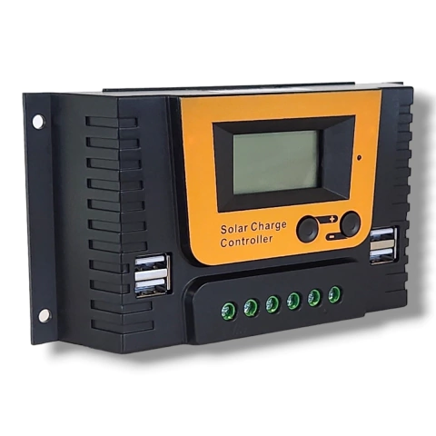 Regulador de Carga 12/24/36/48V 10 A PWM Con 4 salidas USB