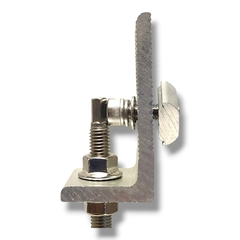 Soporte de techo para fijación de rieles de aluminio con tornillo