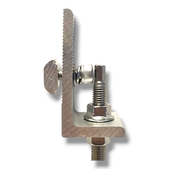 Soporte de techo para fijación de rieles de aluminio con tornillo - HISSUMA