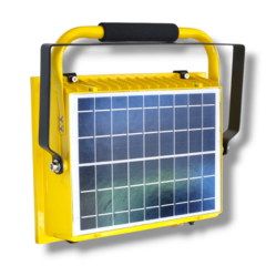 Reflector SOLAR 200W portátil, baliza y con cargador auxiliar para auto - tienda online