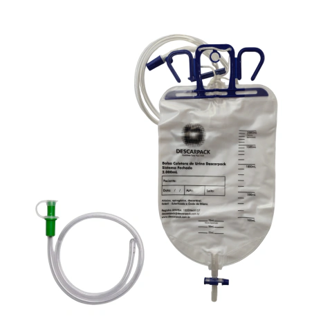 BOLSA COLETORA DE URINA 2000mL / ENEMA + Sonda retal nº 14