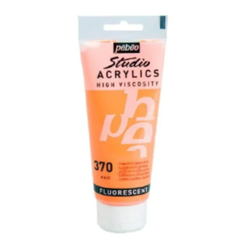 Acrilico Pebeo Studio Fluorescente 100 ml. 370 Naranja - comprar en línea
