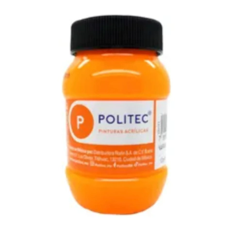 Acrilico Politec Fluorescente 100 ml. 803 Naranja - comprar en línea