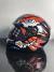 Capacete Fechado Fw3 Gtn Eagle Vermelho Azul Narigueira Alta | Tamanho 56