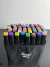 Kit De Canetinhas Marcador 48 Cores Permanente Ponta Dupla